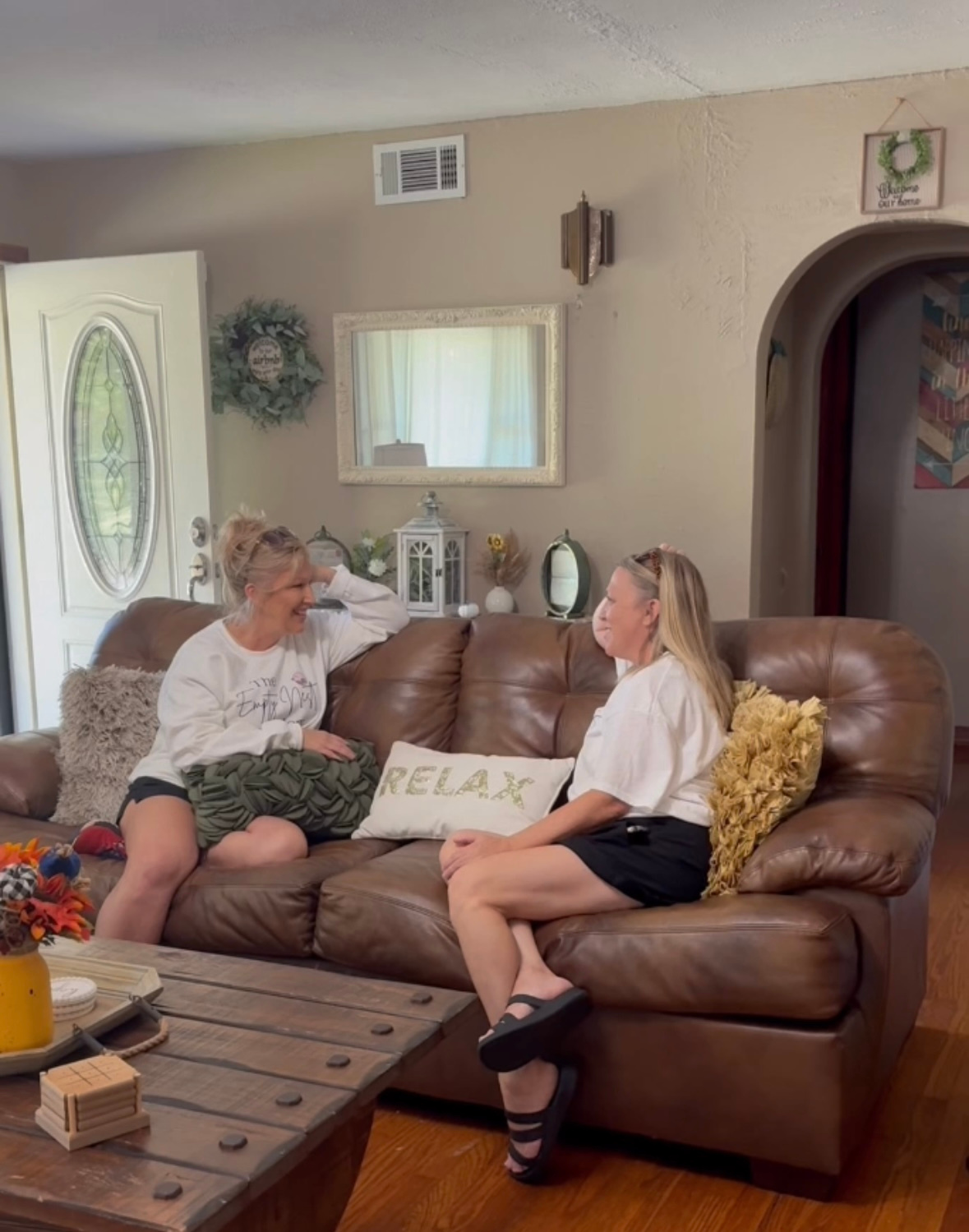 Two Empty Nest Moms on the Couch