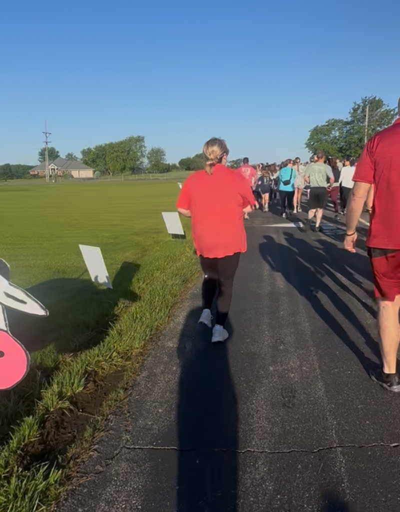 Empty nest mom running the Running With the Cows 5K in Bucyrus Kansas at 51