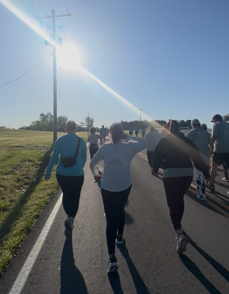 Newly paved course at the Running With the Cows 5K in Bucyrus Kansas
